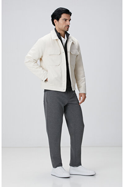 Network Kırık Beyaz Kapitoneli Bonded Mont