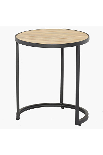 Maison Mex Set of 3 garden/terrace tables, NESTING, anthracite/natural