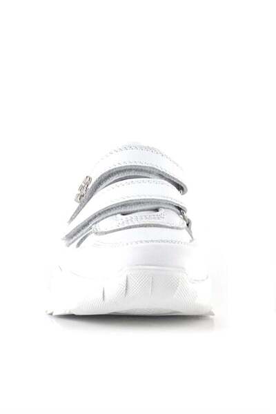 Rakerplus Справжня шкіра Білий квітковий принт Детські спортивні кросівки для дівчаток