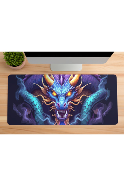 urzuva Azure Dragon Gaming Oyuncu Mouse Pad 80x30 cm 3mm Mousepad