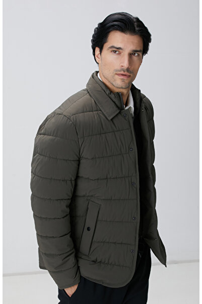 Network Haki Puffer Coat Ceket