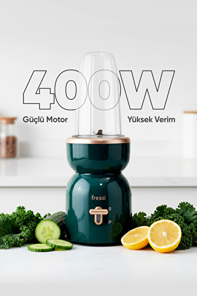 Fressi Öğütücülü Çift Şişeli Smoothie Blender Seti 400W FR-SBL21 İntenssio