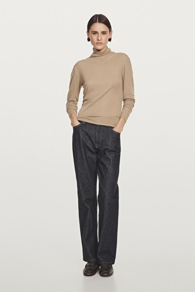 Massimo Dutti Uzun kollu liyosel ve yün karışımlı t-shirt