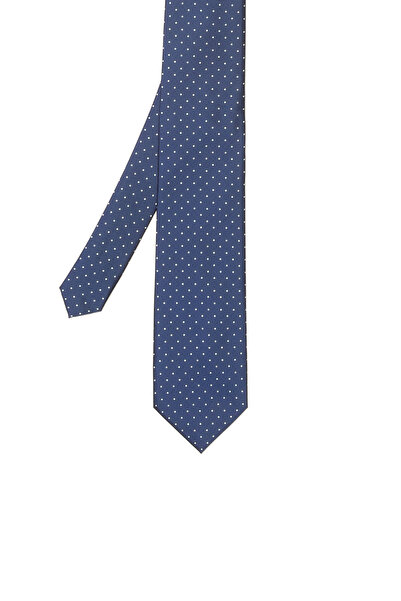 Network Lacivert Puantiyeli Kravat
