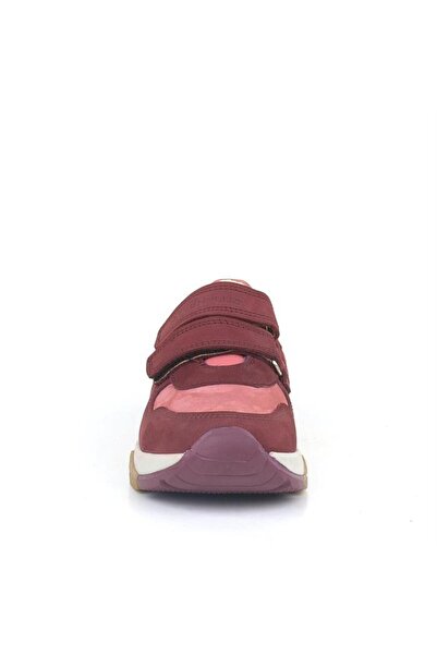 Rakerplus Genuine Leather Claret Red Pink Girls Sneakers Sports Shoes