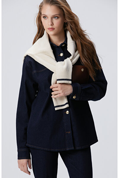 Network Mavi Denim Gömlek