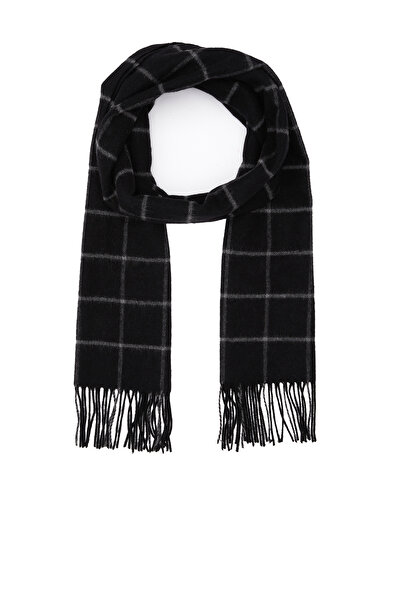 Network Siyah Erekk Yün Atkı