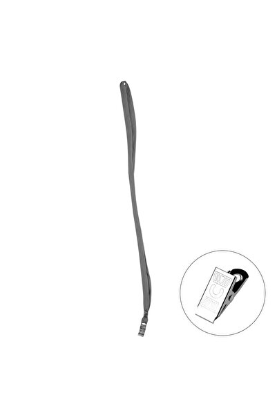 Bigpoint Snur pentru guler cu clemă metalică gri x 50 buc