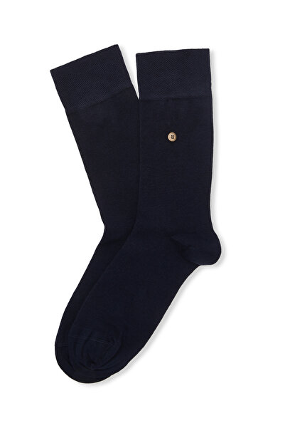Network Lacivert Bambu Çorap