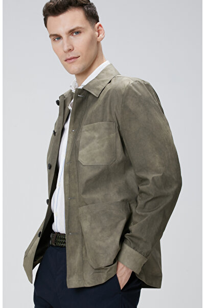 Network Haki Batik Desenli Ceket