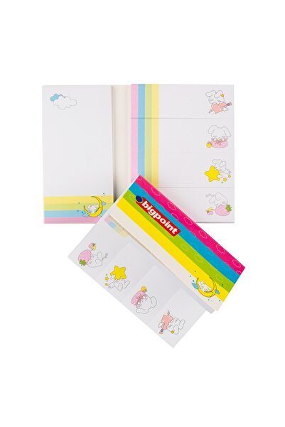 Bigpoint مجموعة أوراق ملاحظات لاصقة مطبوعة على شكل قمر وسحابة