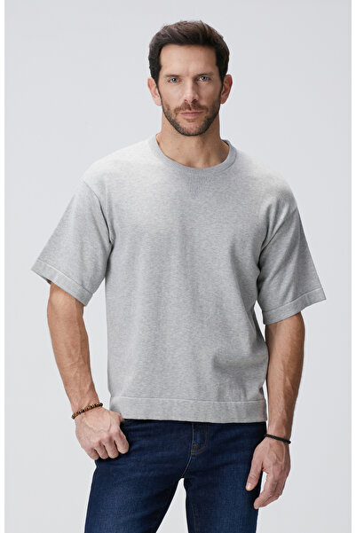 Network Gri Triko Sweatshirt