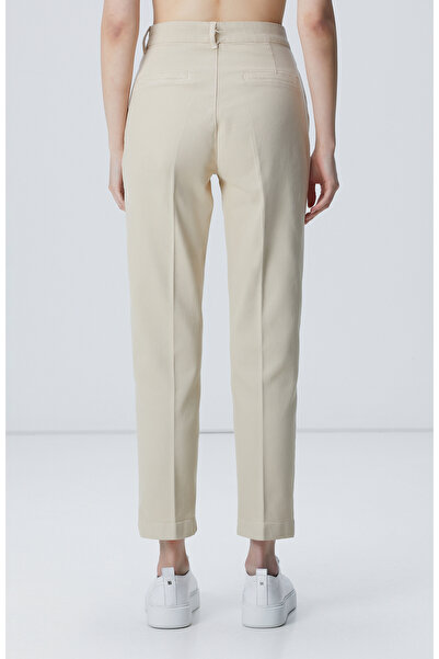 Network Bej Basic Casual Denim Pantolon