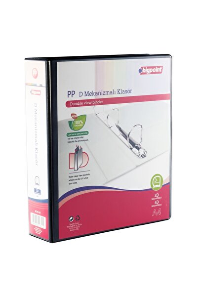 Bigpoint Φάκελος με μηχανισμό 2D 7 εκ. Μαύρο