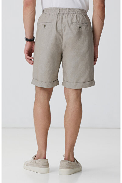 Network Vizon Keten Karışımlı Şort