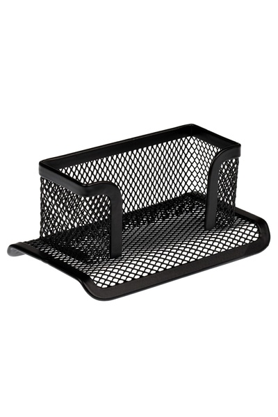 Bigpoint Suport pentru cărți de vizită perforat din metal, negru