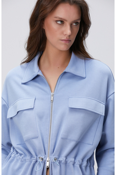 Network Açık Mavi Modal Karışımlı Ceket