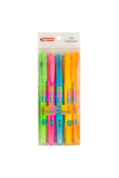 Bigpoint Jel Mum Boya Fosforlu 5 Renk X 4 Adet