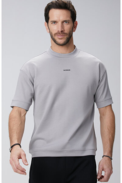 Network Açık Gri Baskılı Sweatshirt
