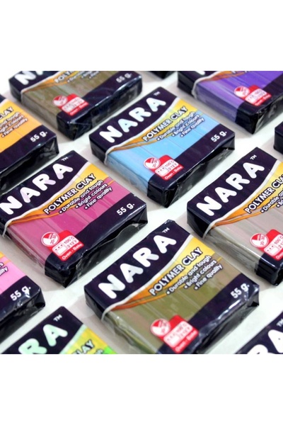 NARA Polymer Clay 55 Gram Pm56 Silver 6-Pack Shrink