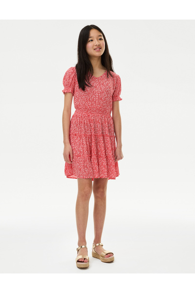 Marks & Spencer Kısa Kollu Mini Elbise (6-16 Yaş)