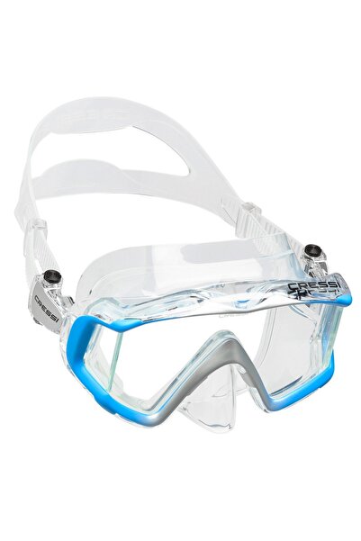 Cressi Liberty Triside Dalış Maskesi Clear/Blue/Silver