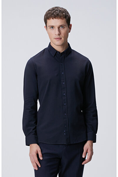 Network Lacivert Gömlek