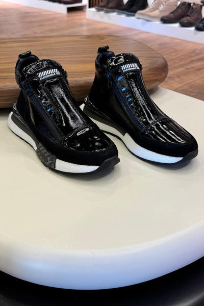 Paulo 1097 SİYAH CİLT FERMUARLI HAKİKİ DERİ ERKEK BOT