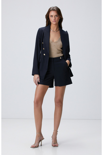 Network Lacivert Blazer Ceket