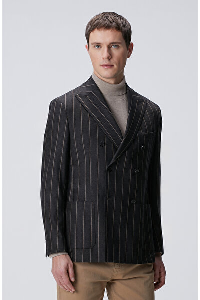 Network Kahverengi Yün Kaşmir Karışımlı Ceket