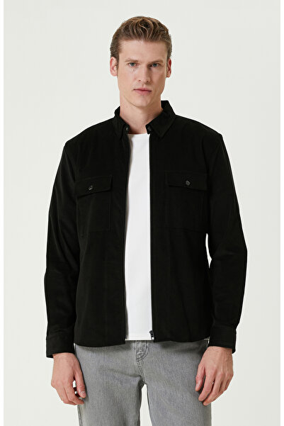 Network Siyah Kadife Ceket