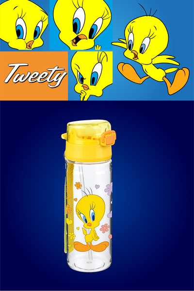 TWEETY Solo Pipetli Matara 500 ml Sarı