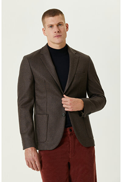 Network Kahverengi Yün Ceket