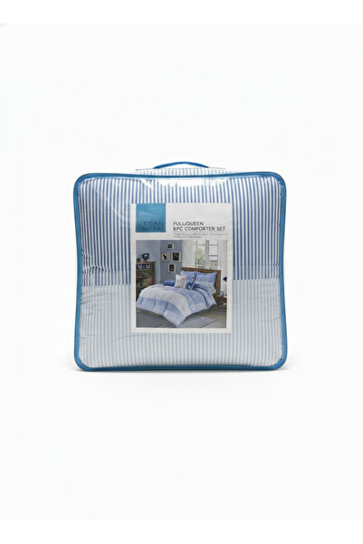 Bee Home Amax Blue | 8-Piece Single Cotton Duvet Set