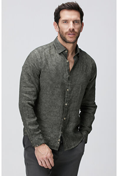 Network Haki Keten Gömlek