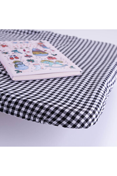 Bimotif School Desk Cover, 10 Pieces with Elastic and Teacher Desk Cover Cotton Black