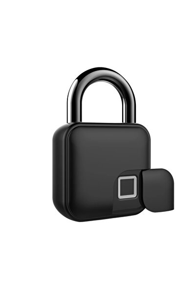 Rotixfy Încuietoare inteligentă cu amprentă, Tuya, Bluetooth, neagră, antifurt, pentru uși, bagaje, dulapuri