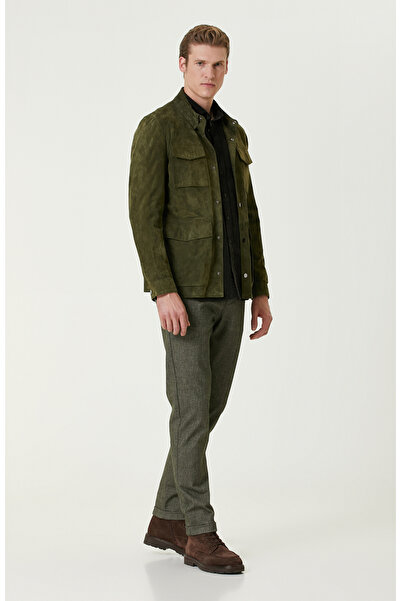 Network Haki Fitilli Kadife Gömlek