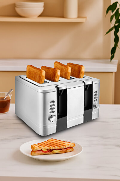 AWOX Red Slice Pro 4-Stage Toaster - Grey Distributor Steel 220