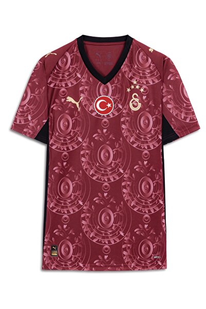 Puma قميص جالاتا سراي البديل للرجال موسم 25/26 باللون الأحمر