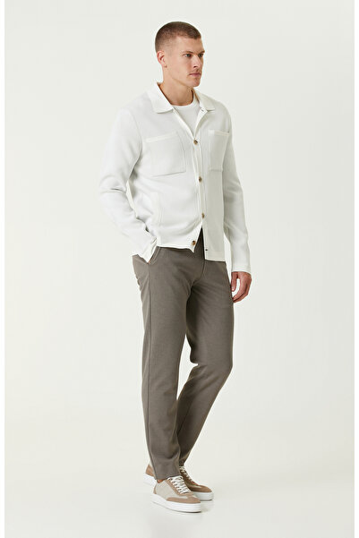 Network Ekru Yün Karışımlı Triko Ceket