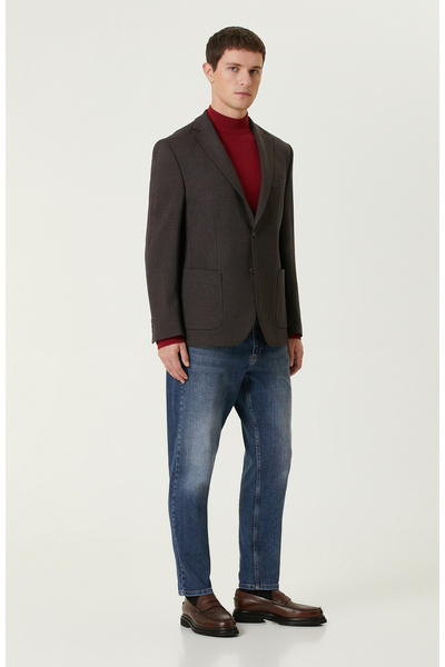 Network Kırmızı Basic Triko Kazak