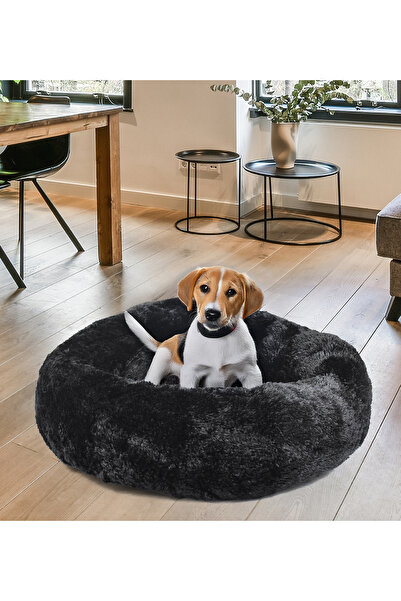 Özgüner Oyuncak Pabtex Yuvarlak Köpek ve Kedi Yatağı – Pelüş Dokulu, Rahat ve...