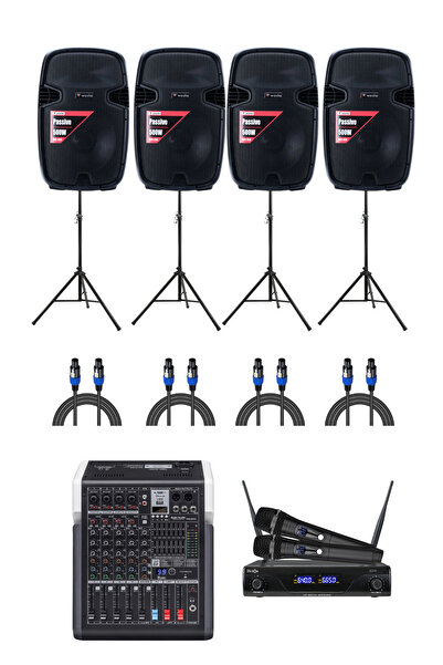 MELVED MÜZİK 15 INC 14 PARÇA PASİF HOPARLÖR DAVET EVİ KINA ORGANİZASYON DÜĞÜN...