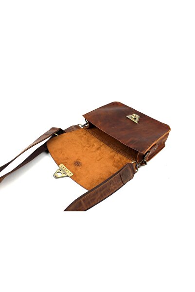 deri,se club Handmade Unisex Genuine Leather Messenger Shoulder Bag