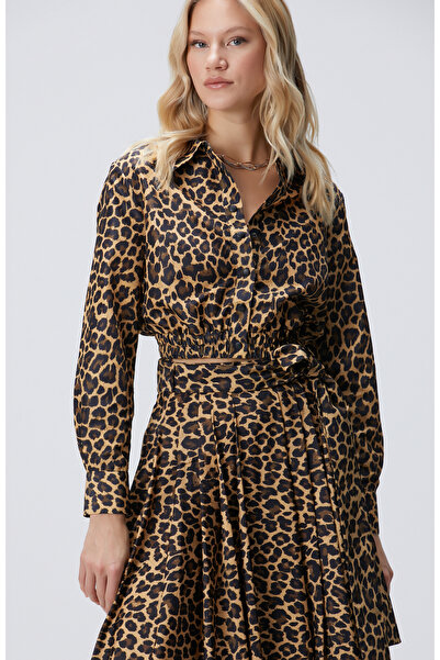 Network Bej Desenli Gömlek