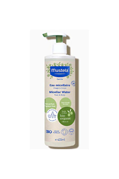 Mustela micellar water for face and body, certified BIO, 400 ml