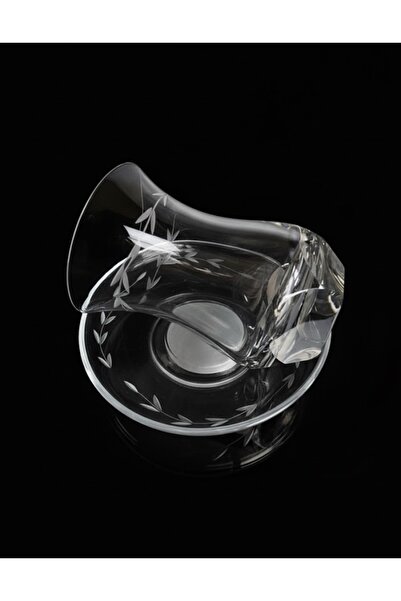 DECOSTYLE Kişiye Özel Sarmaşık Dekorlu Ajda Boy Çay Seti 2 Parça - Soğuk Kesme Paşabahçe