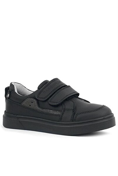 Rakerplus حذاء رياضي للأولاد من الجلد الطبيعي باللون الأسود