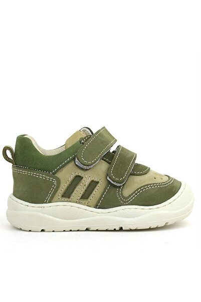 Rakerplus Schaggy Genuine Leather Khaki Green Baby Sneakers